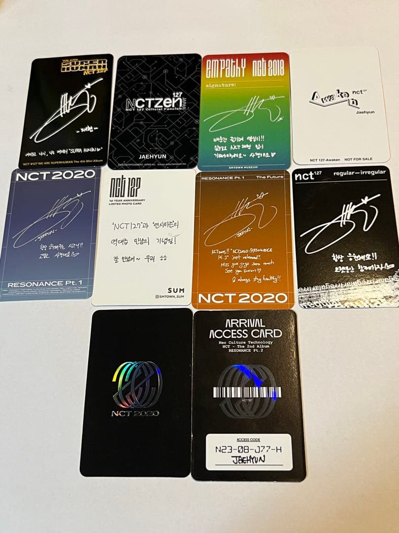 NCT127 ジェヒョン JAEHYUN トレカ