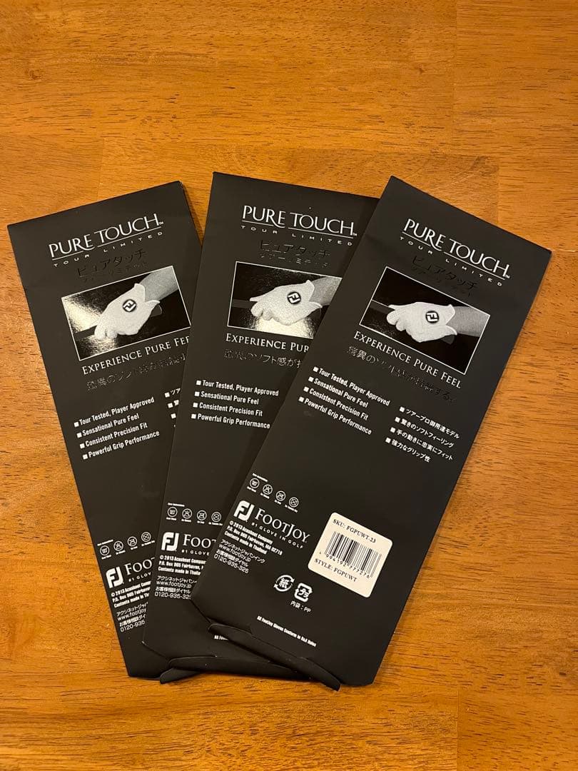 【新品】フットジョイ　ピュアタッチ　ツアーリミテッド　23センチ　3枚