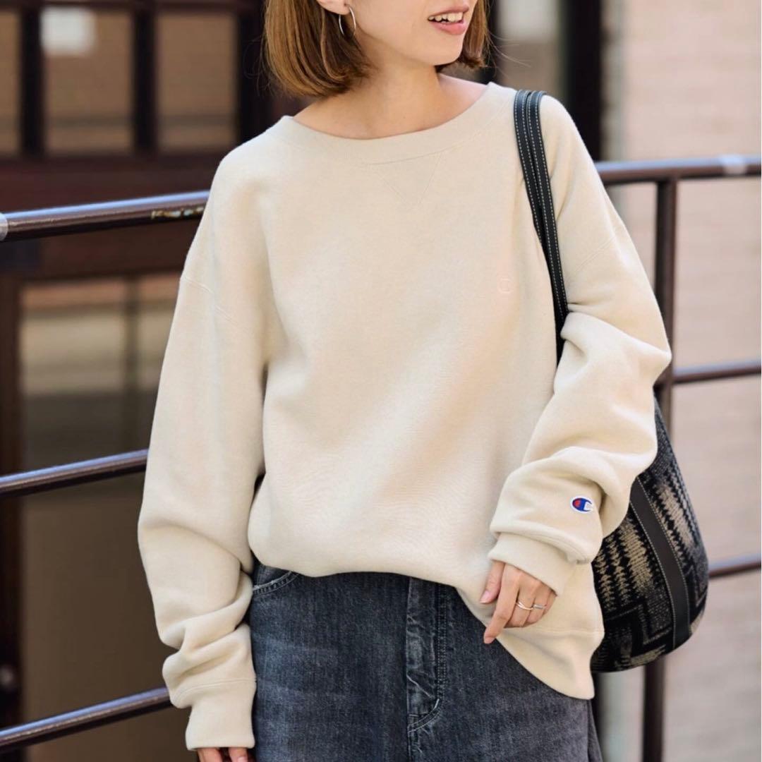 新品未使用フレームワーク　チャンピオン別注製品染めリバースウィーブ　スウェット