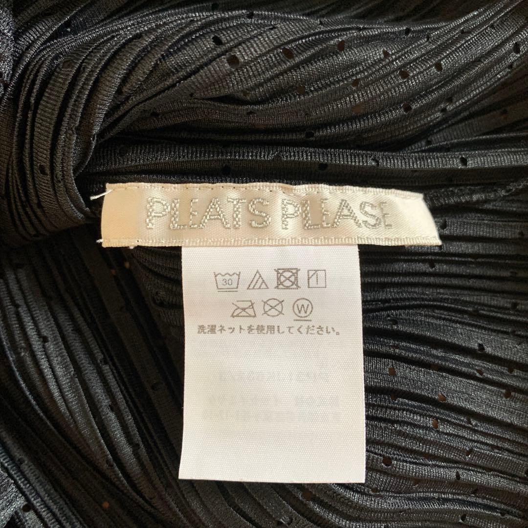 PLEATS PLEASE ブラック Tシャツ