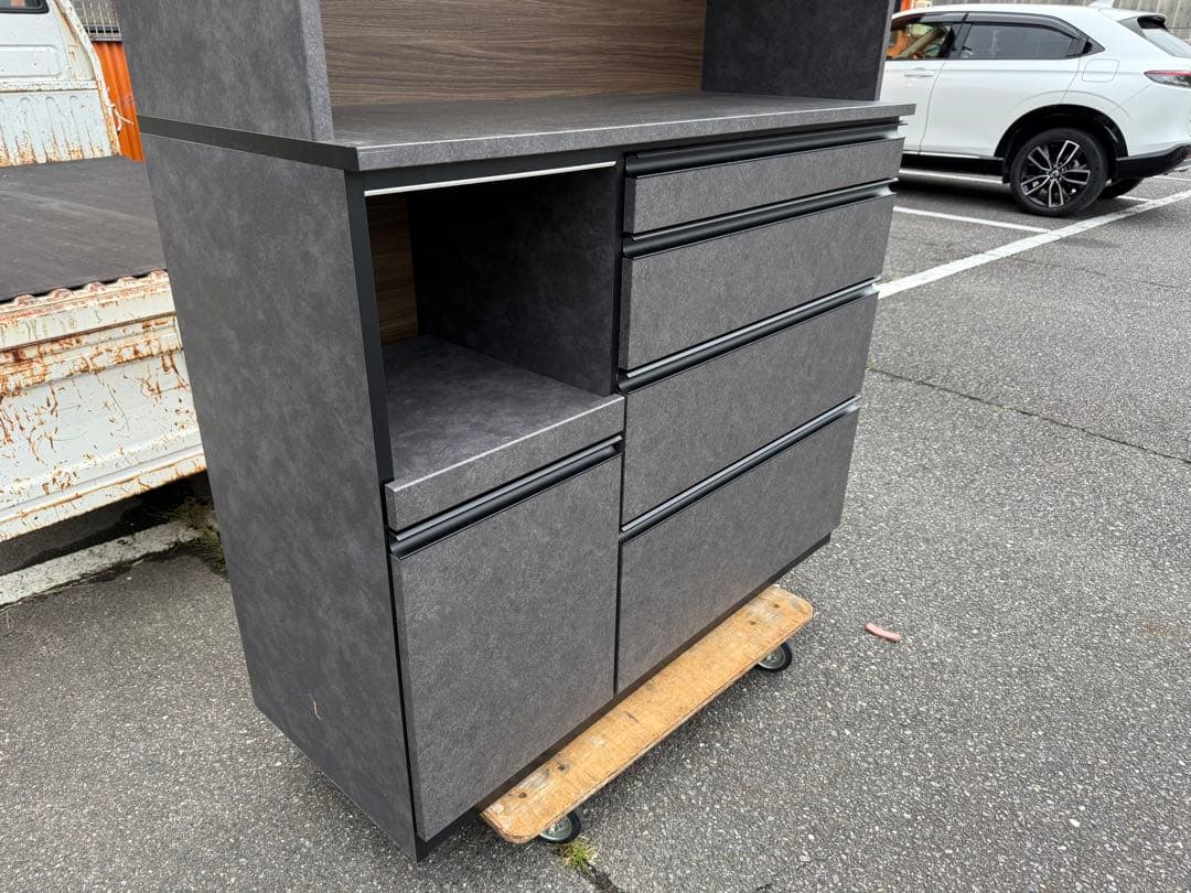 ほぼ未使用　レンジボード　松田家具　ガバーナ　幅117cm 側面傷