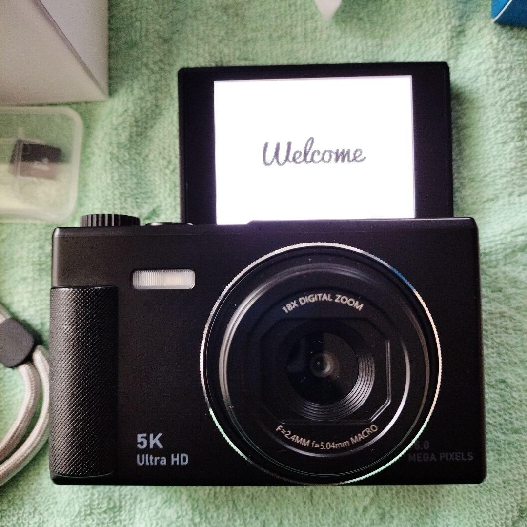【新品】5Kデジタルカメラ 2.8インチ 撮影確認モニター反転可能