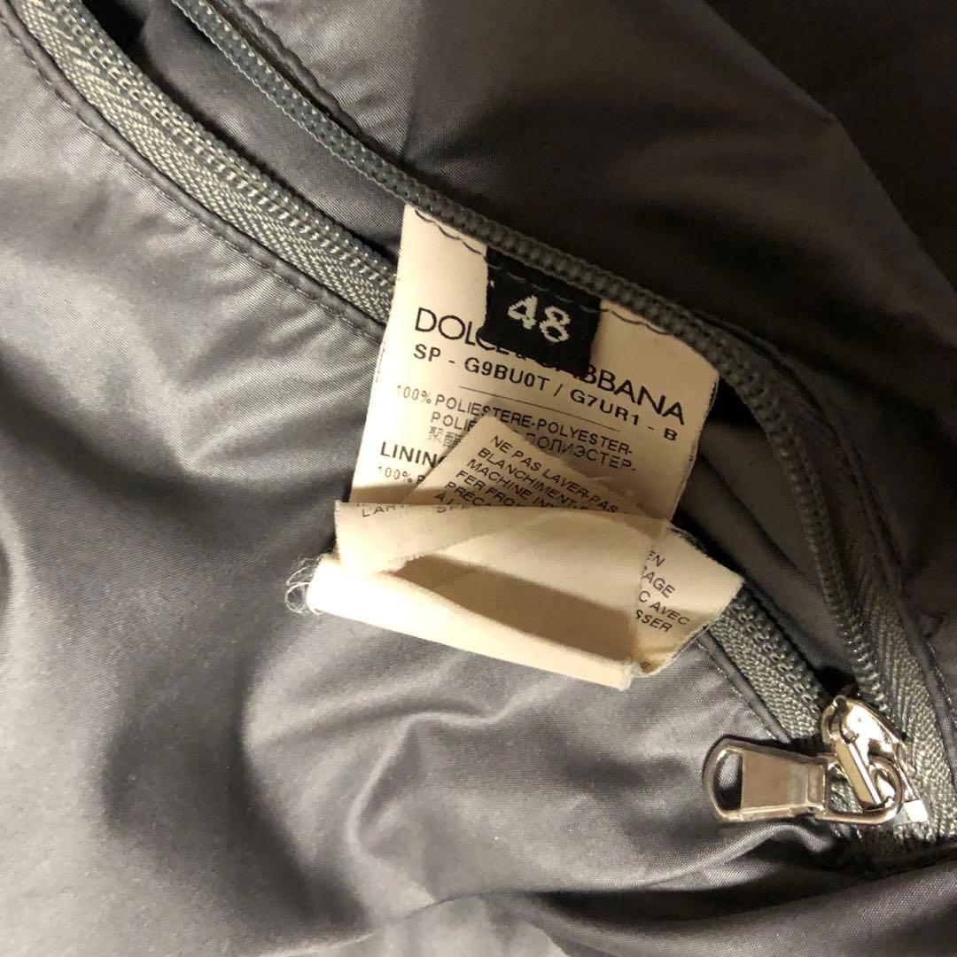 00s DOLCE&GABBANA ジップ ナイロンジャケット グレー