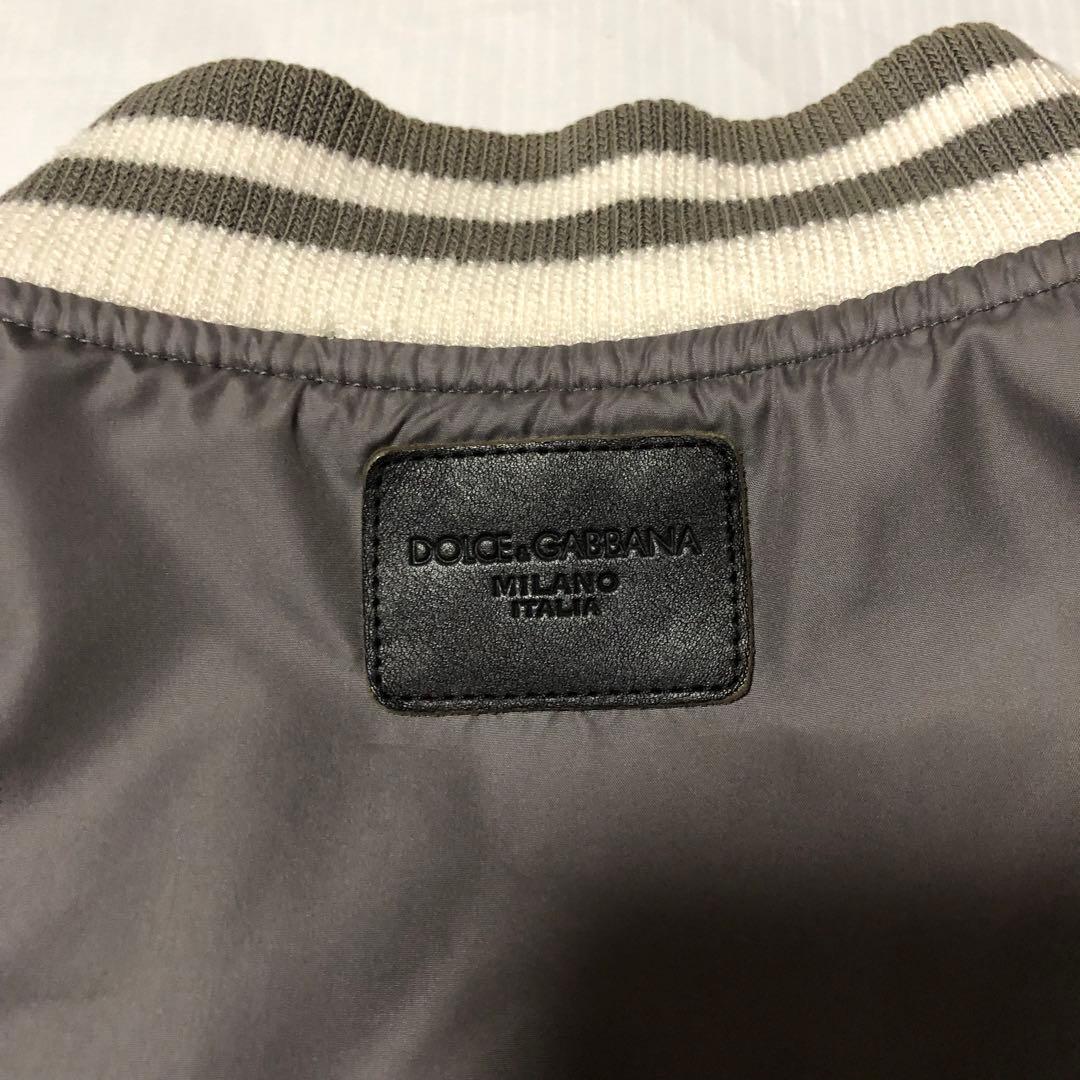 00s DOLCE&GABBANA ジップ ナイロンジャケット グレー