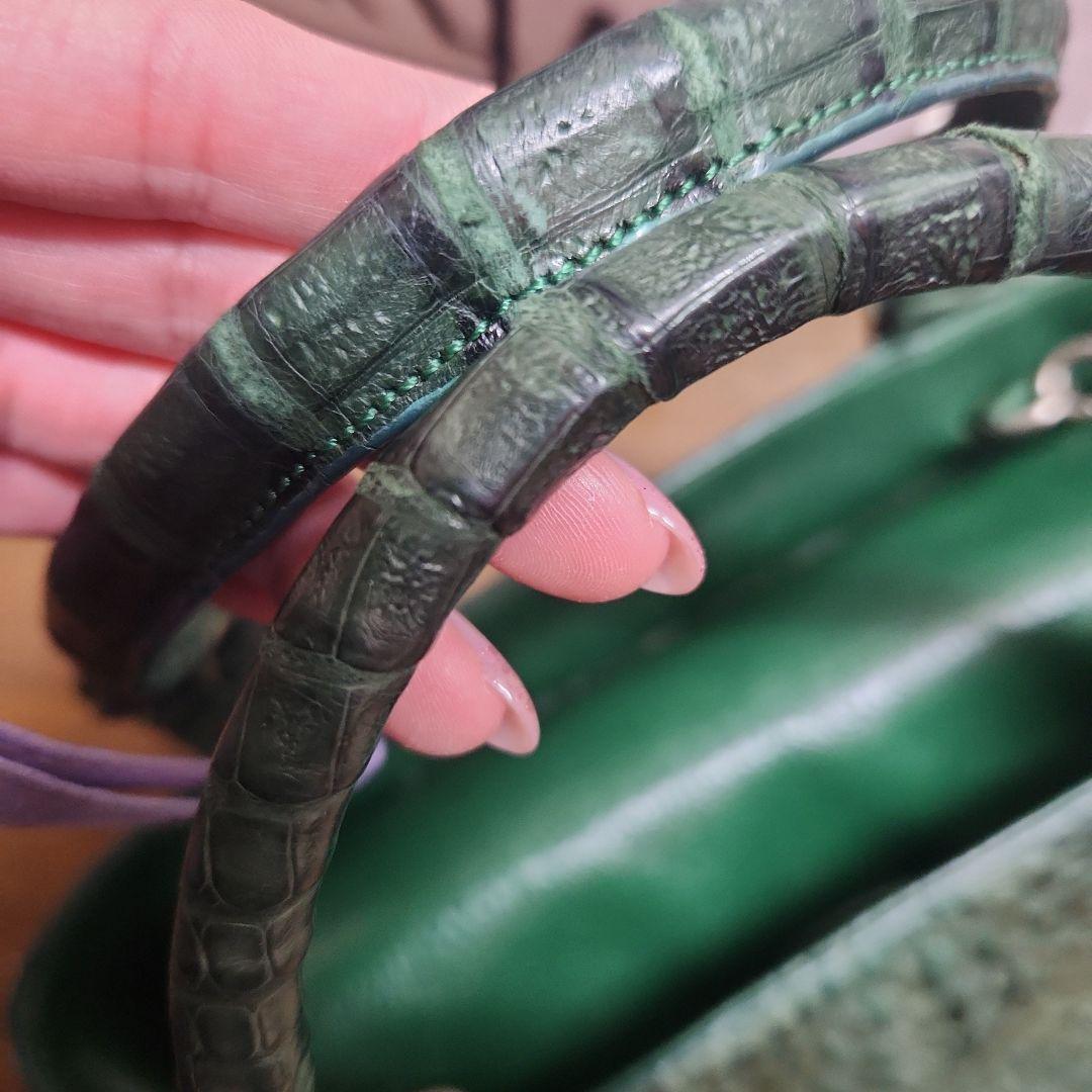 最後のお値下げ！クロコダイル　2wayハンドバッグ