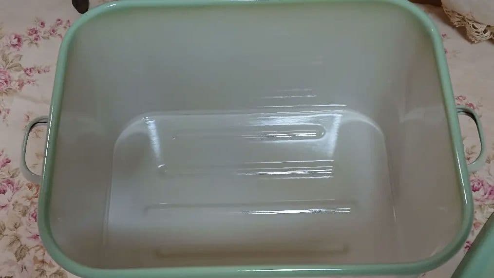 イマン　イマンガーデン　ストッカー　Imane 花柄　　グリーン　ホーロー