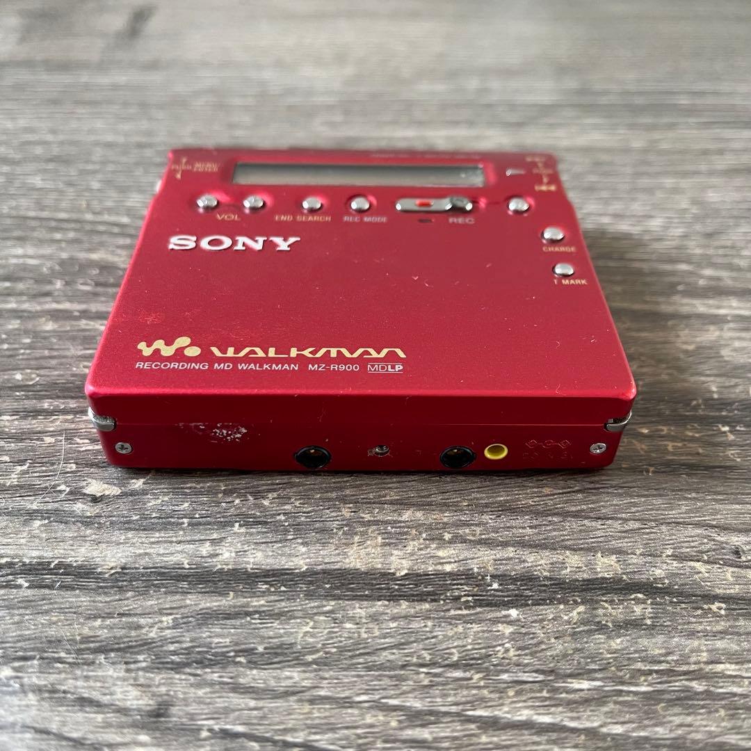 SONY MZ-R900 ポータブルMDレコーダー レッド