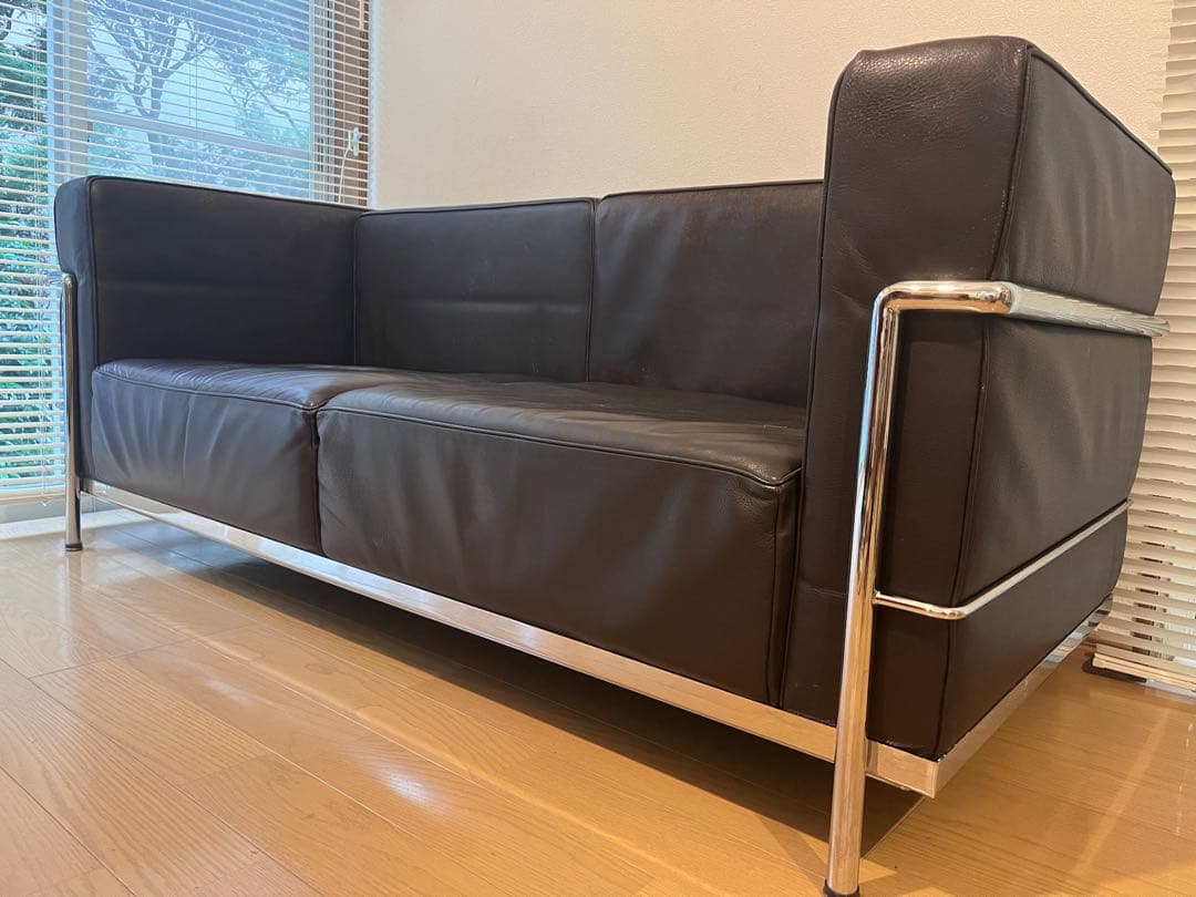ルコルビュジエ 2P 2人掛け ソファ LC3 リプロダクト本革