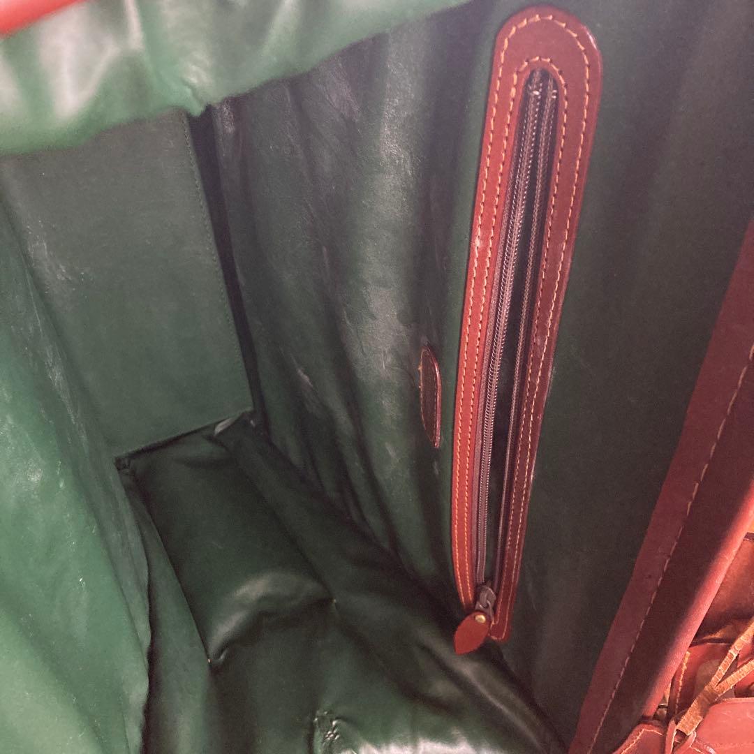 GIEVES & HAWKES ブラウンレザー ブリーフケース　GLAY布袋付き