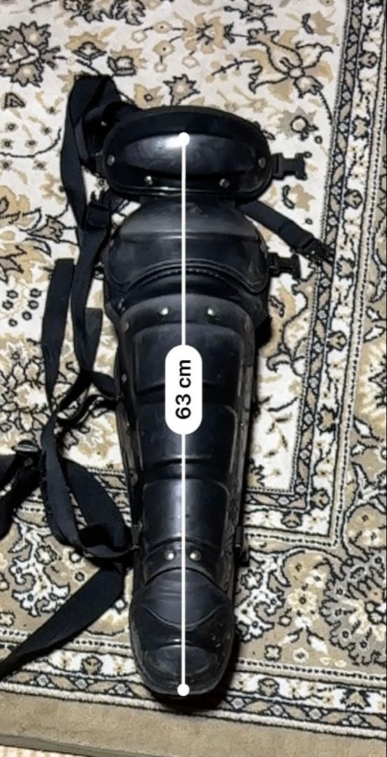 キャッチャー用レガース ブラック