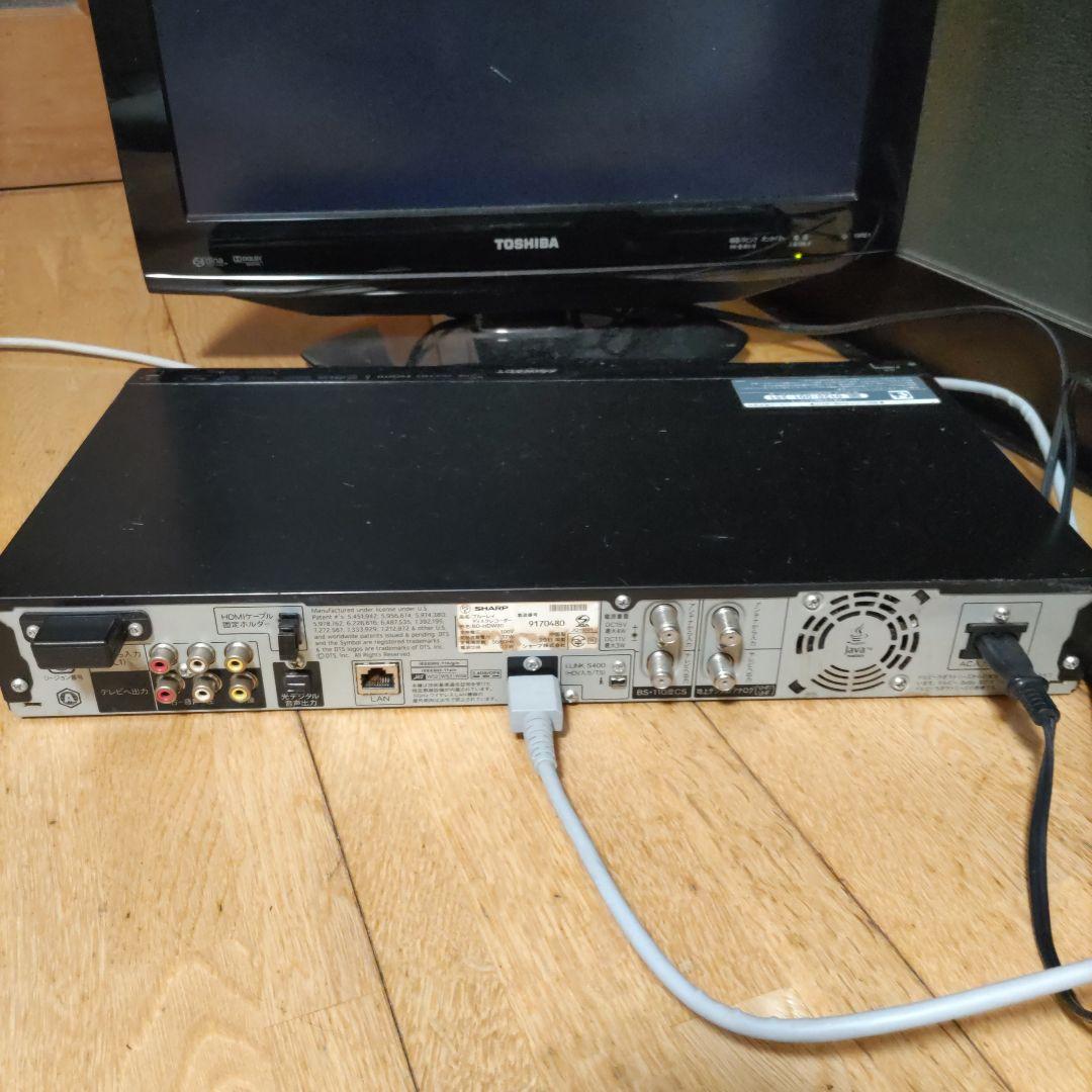 SHARP AQUOS ブルーレイレコーダー BD−HDW80　動作確認済み