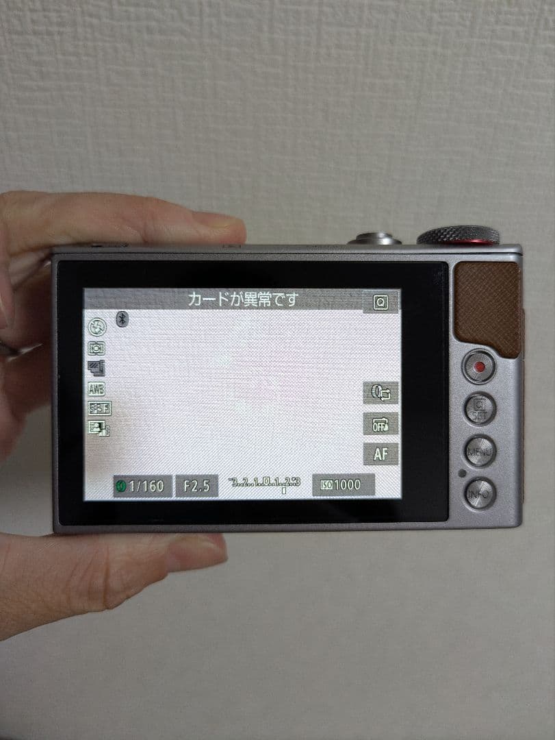 CanonPowerShotG9XMarkIIジャンクSDカードエラー動作不安定