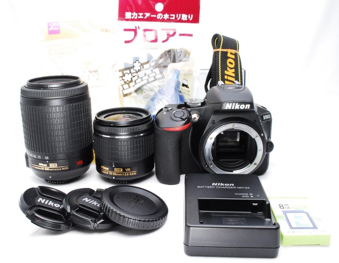 【新品級】Nikon D5600 Wレンズ 初心者おすすめ Wi-Fi転送