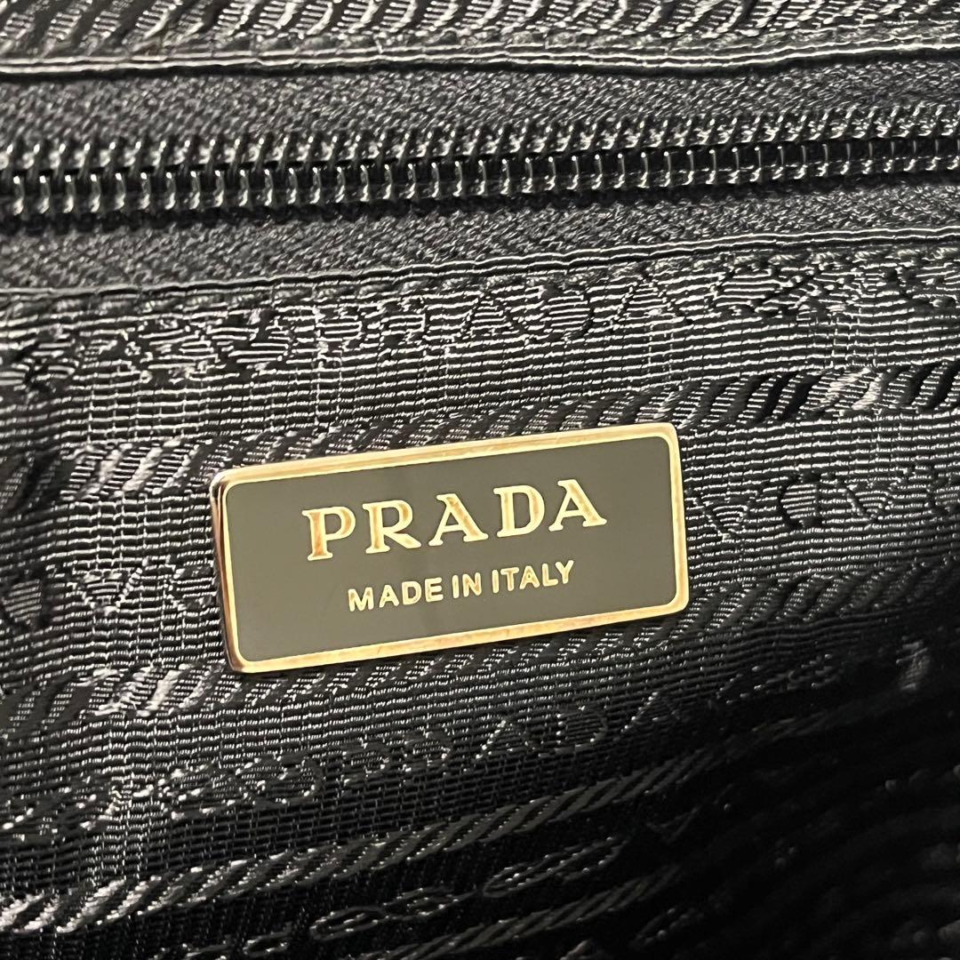 【極美品】PRADA トートバッグ　ボストンバッグ　ナイロン×サフィアーノ　黒