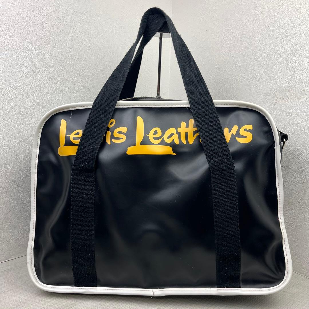 【希少品✨】ルイスレザー 2WAY ボストンバッグ ショルダーバッグ ブラック