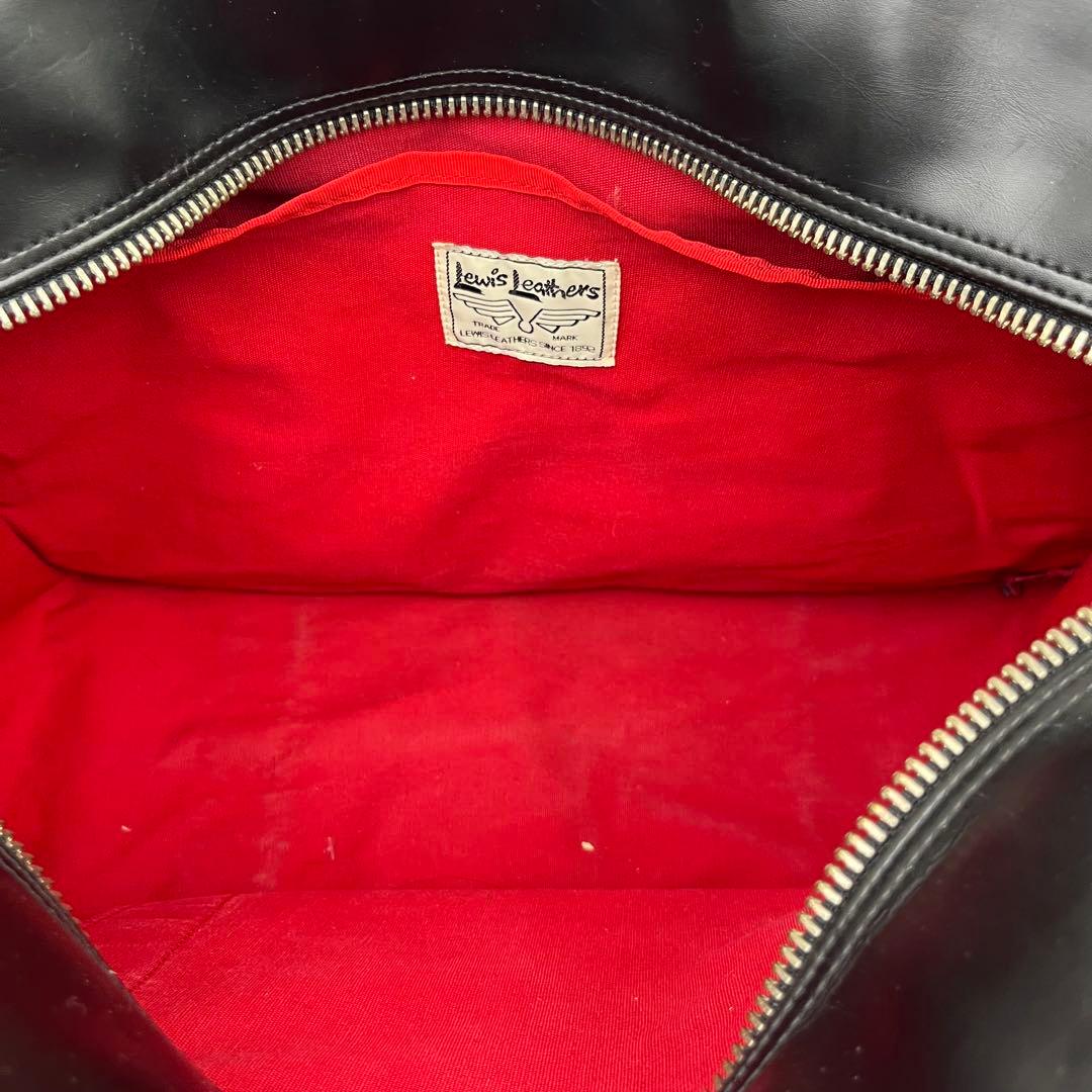 【希少品✨】ルイスレザー 2WAY ボストンバッグ ショルダーバッグ ブラック