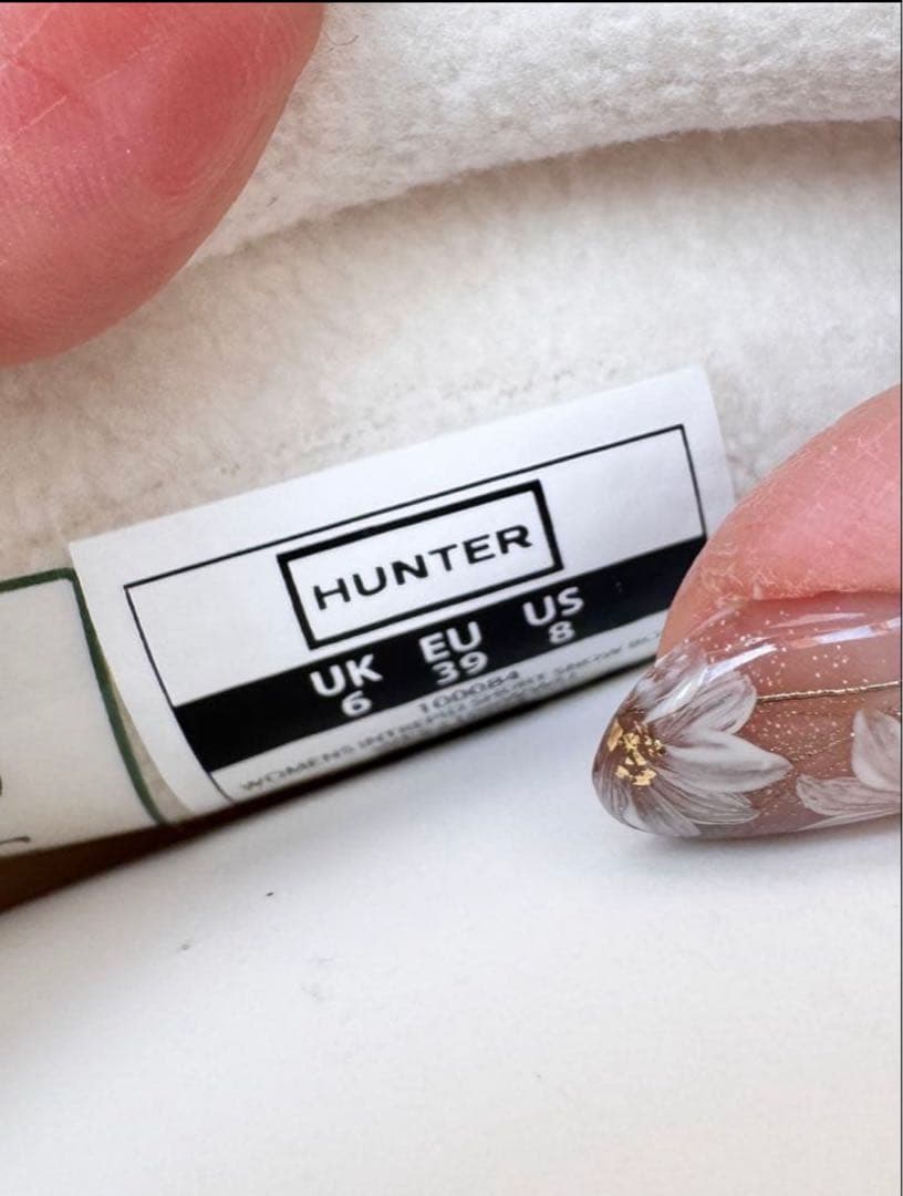 ⭐︎HUNTER ハンター スノーブーツ ホワイト 25cm 冬の足元を明るく