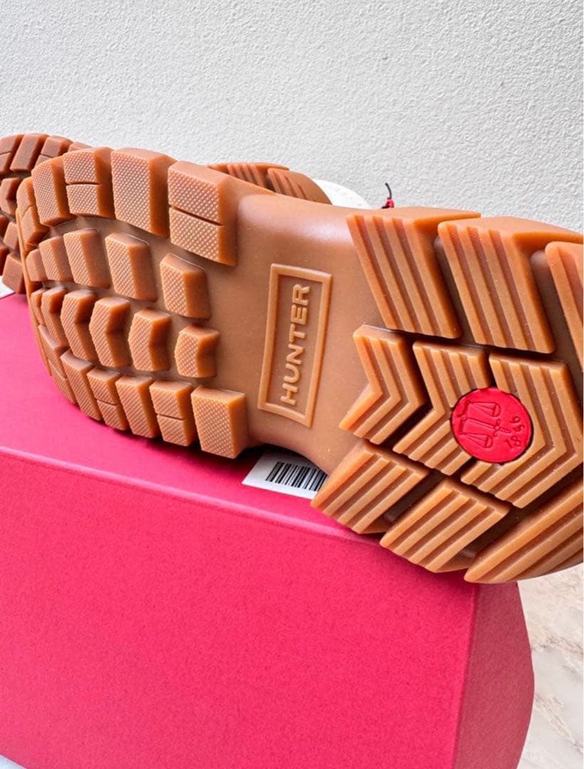 ⭐︎HUNTER ハンター スノーブーツ ホワイト 25cm 冬の足元を明るく