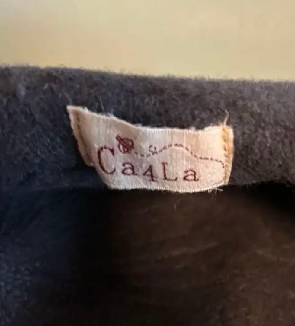 お*ん様 CA4LA バラ色の帽子 キャトルフルールベレー　花　刺繍