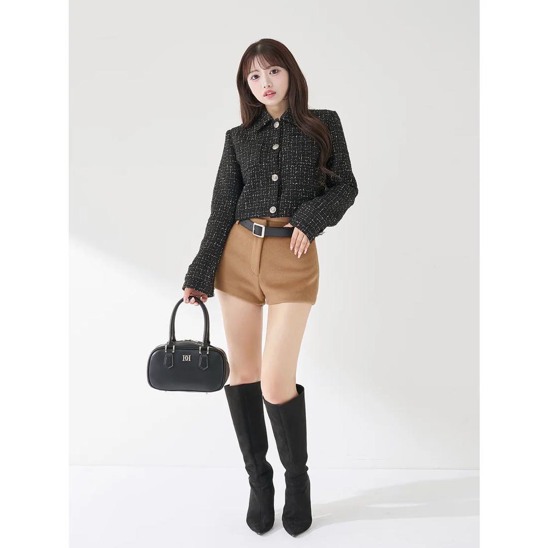 新品タグ付 ダーリッチ メルトンミドルショートパンツ キャメル M