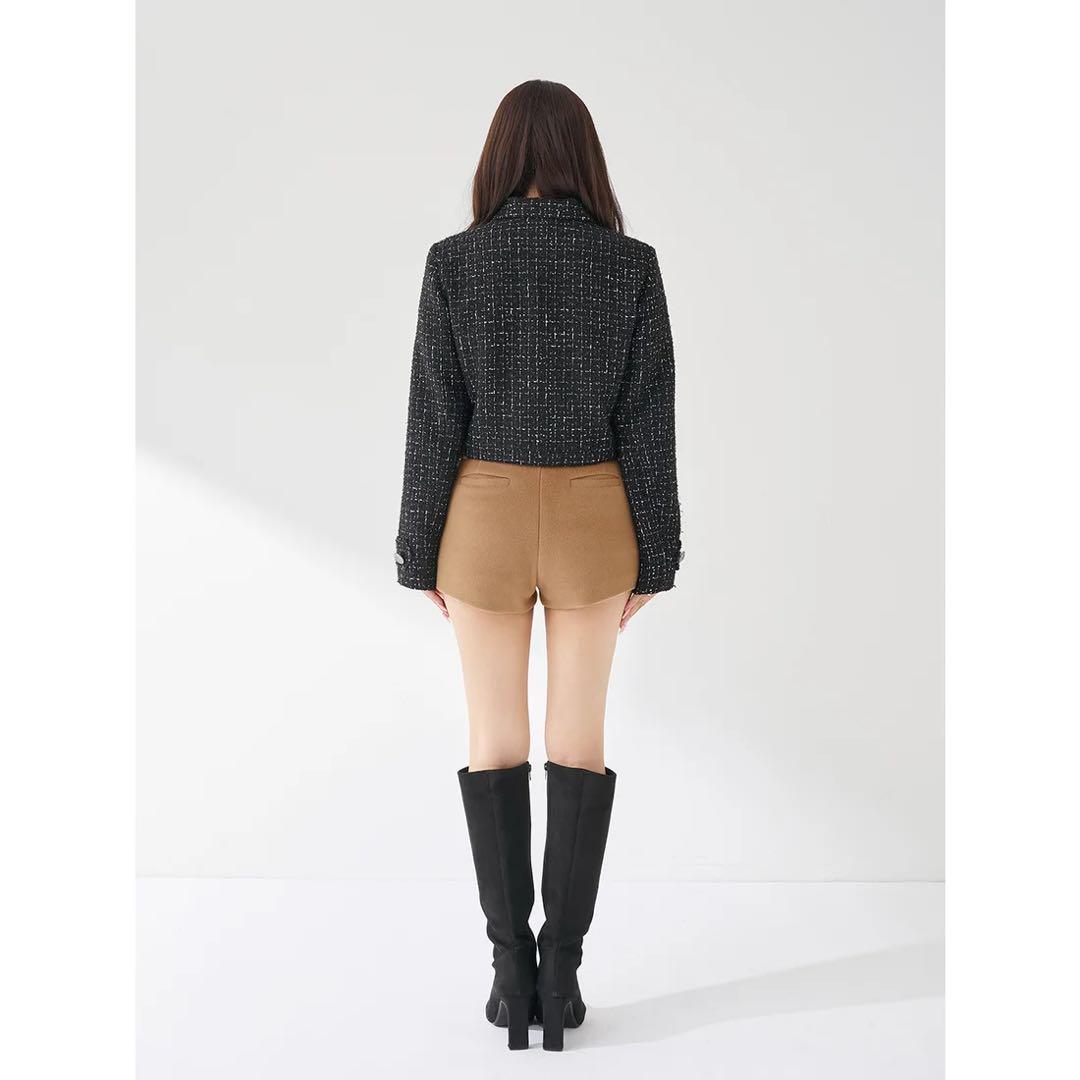 新品タグ付 ダーリッチ メルトンミドルショートパンツ キャメル M