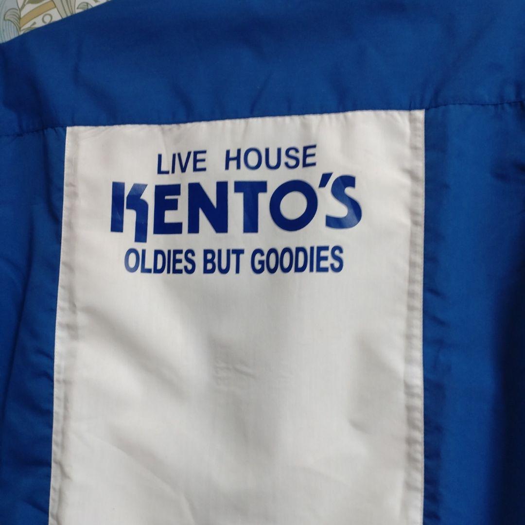 KENTO'S ボウリングシャツ 青色 KENTO'Sステッカー付き