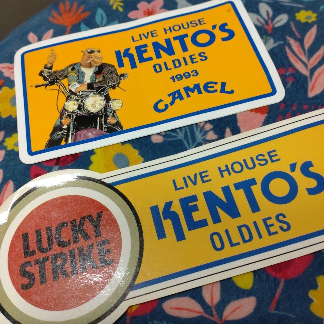 KENTO'S ボウリングシャツ 青色 KENTO'Sステッカー付き