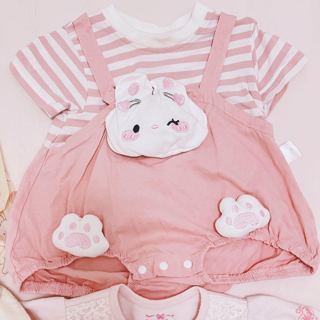 メゾピアノ ロンパース カバーオール 60 70 女の子 可愛い 7点セット