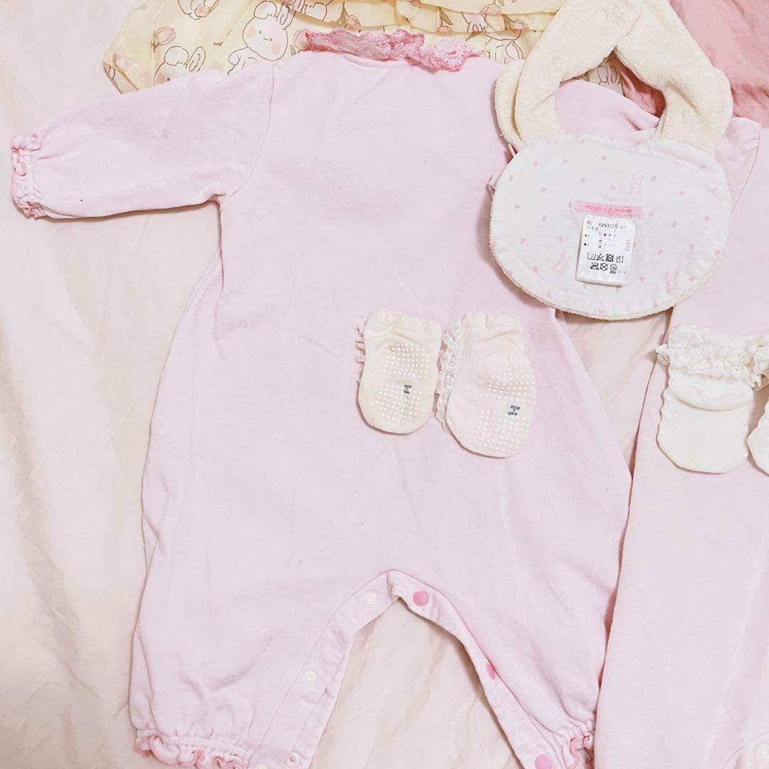 メゾピアノ ロンパース カバーオール 60 70 女の子 可愛い 7点セット