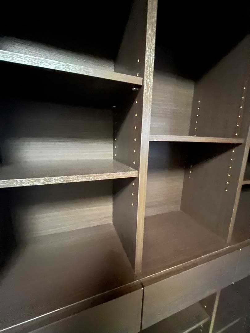 ダークブラウンオープンシェルフ ニトリ　本棚　書棚　大容量　10/31まで