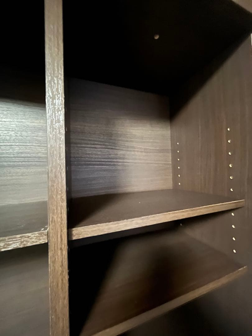 ダークブラウンオープンシェルフ ニトリ　本棚　書棚　大容量　10/31まで