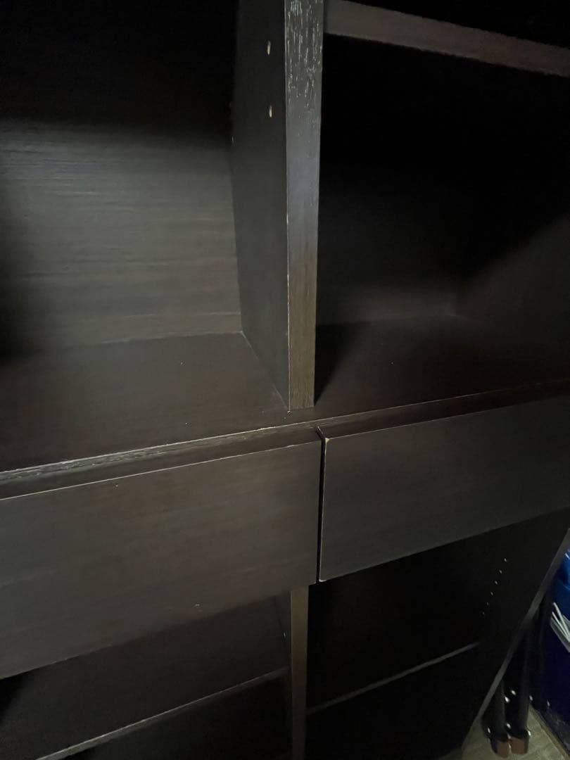 ダークブラウンオープンシェルフ ニトリ　本棚　書棚　大容量　10/31まで