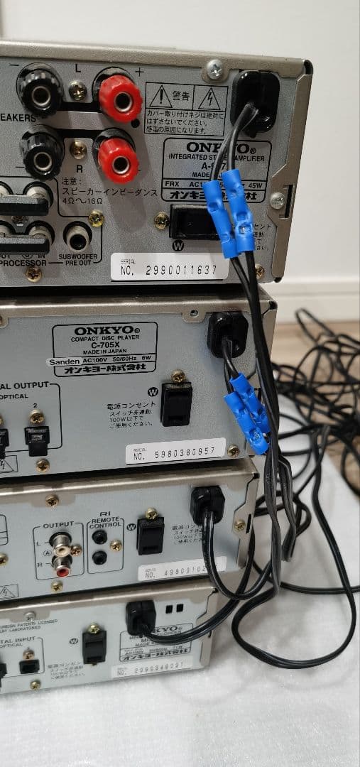 ONKYO オーディオコンポ A-907XC-705XT-405XMD-105X