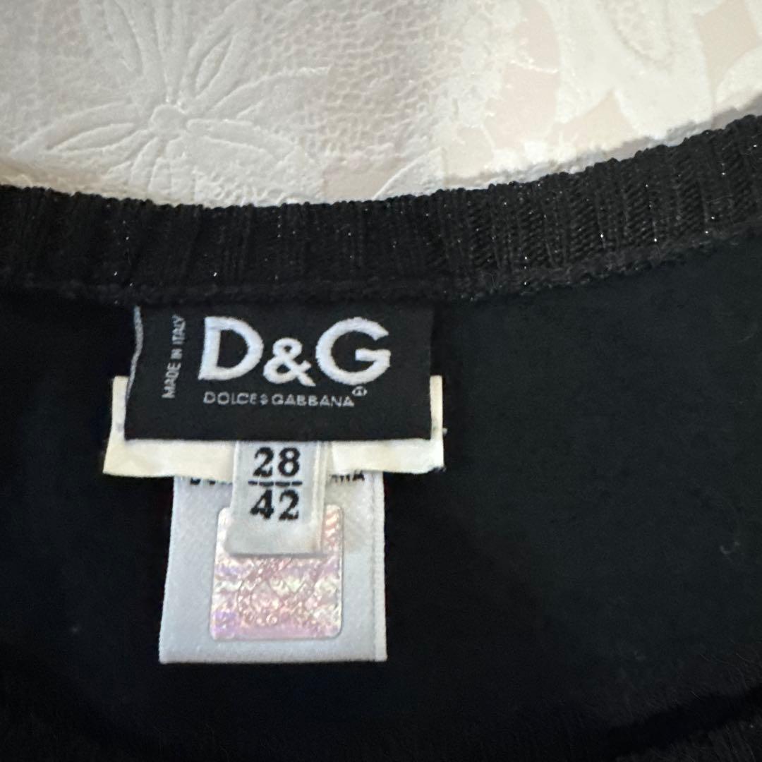 D&G FAKE プリント 半袖Tシャツ