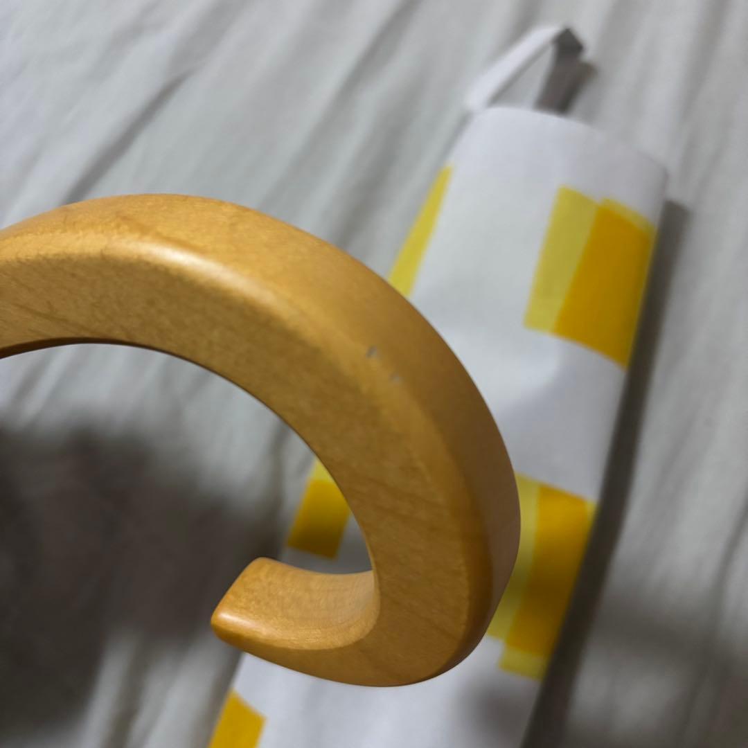 サンバリア100 キューブ柄日傘 二段折り イエロー