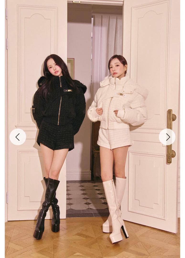 新品タグ付き Randy ベロアツイードショートパンツ ホワイト