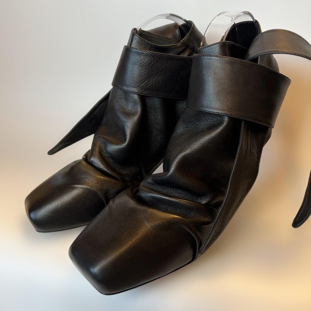 【新品☆未使用】CELINE セリーヌ フィービー期バックレスラムレザーパンプス