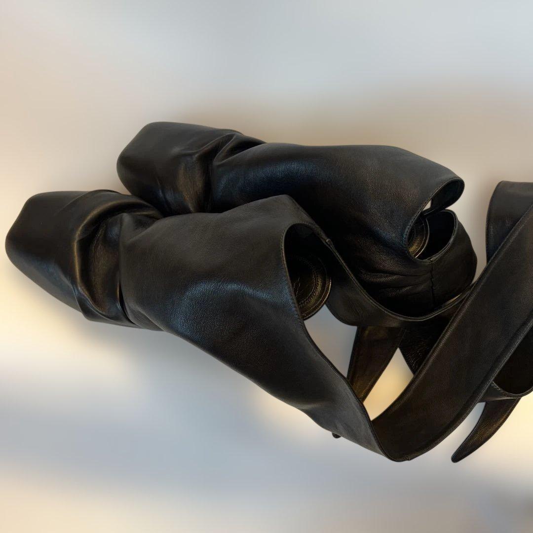 【新品☆未使用】CELINE セリーヌ フィービー期バックレスラムレザーパンプス