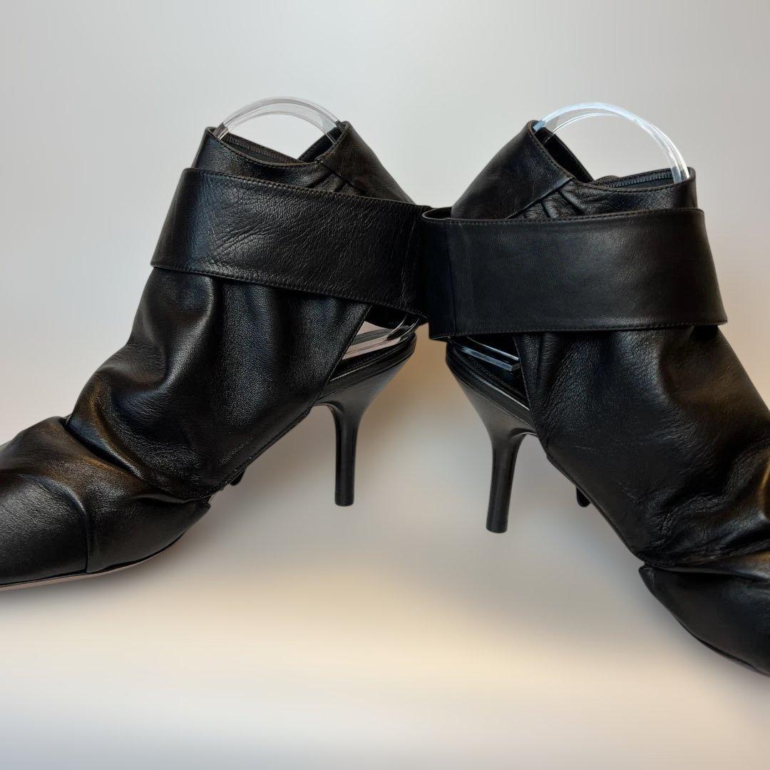 【新品☆未使用】CELINE セリーヌ フィービー期バックレスラムレザーパンプス