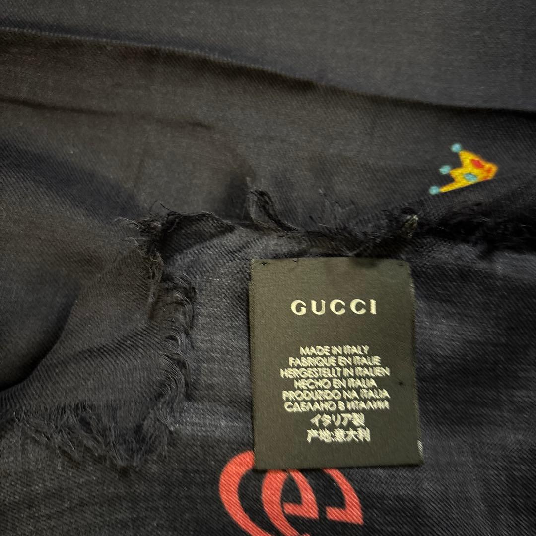 GUCCI ダークブルー ストール 蛇