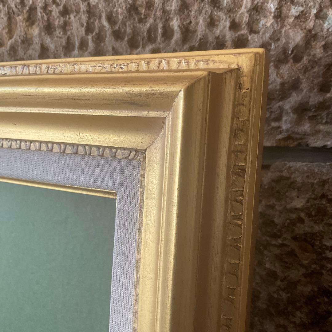 《お値打ち価格》　油彩額縁　F10 ゴールドフレーム　ガラス　アートフレーム