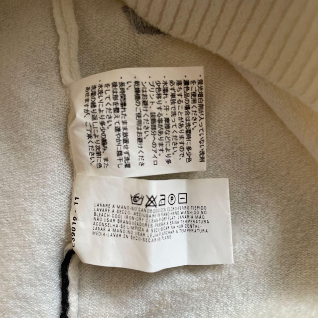 EMPORIO ARMANI オフホワイトメンズニット　L