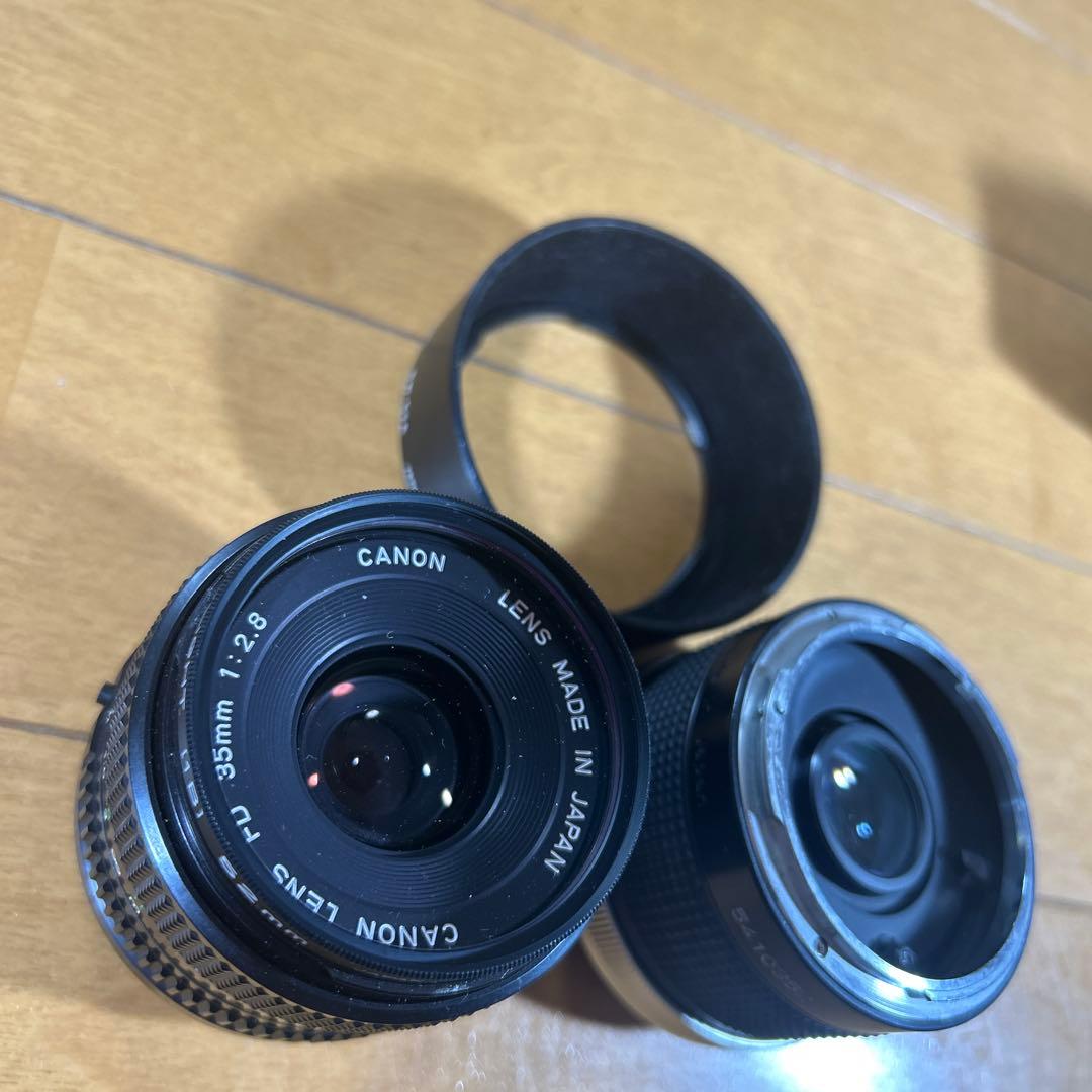 【中古】(キヤノン) Canon AE-1 ブラック　レンズ3点