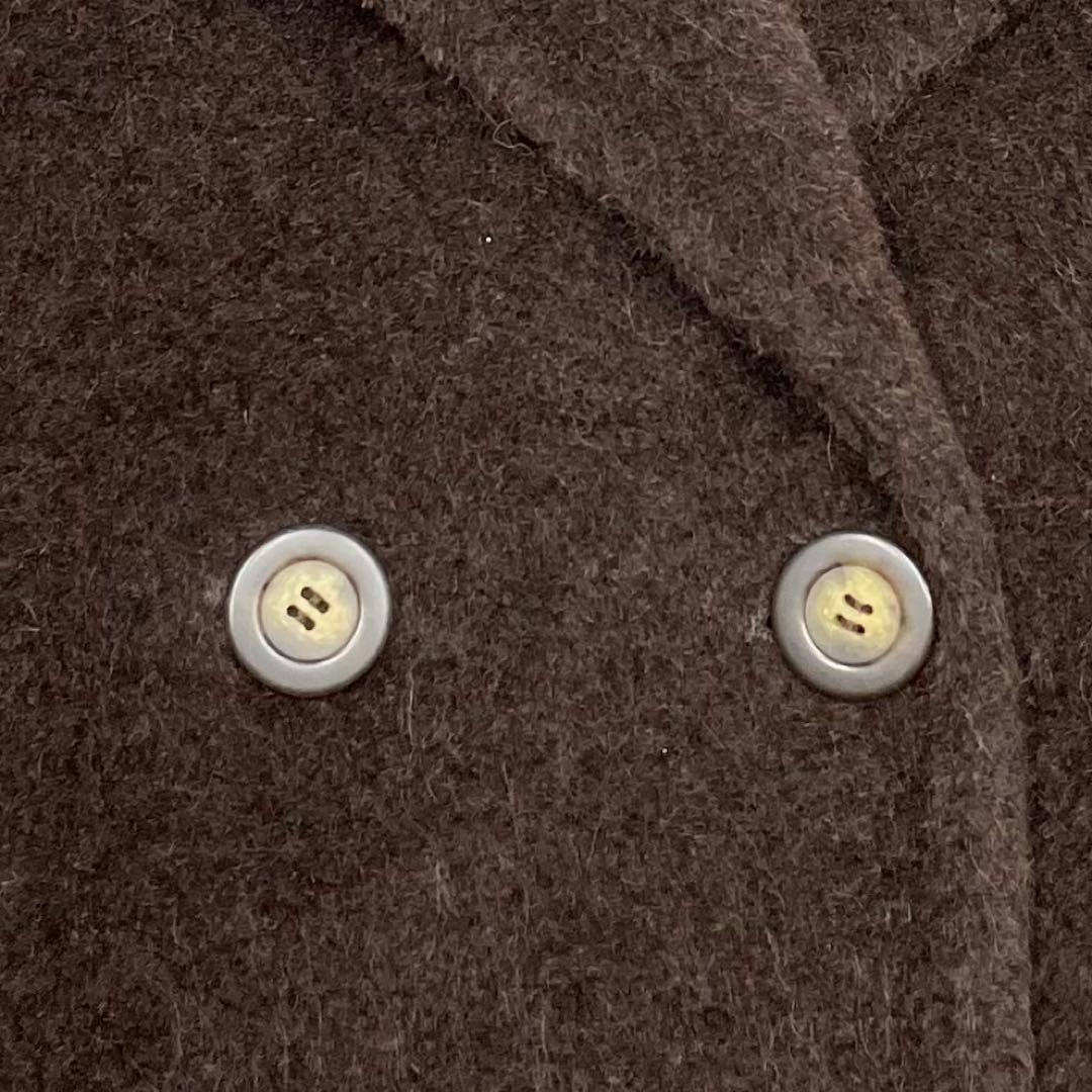 美品 MAX MARA マックスマーラ アルパカ ビッグカラー ロングコート