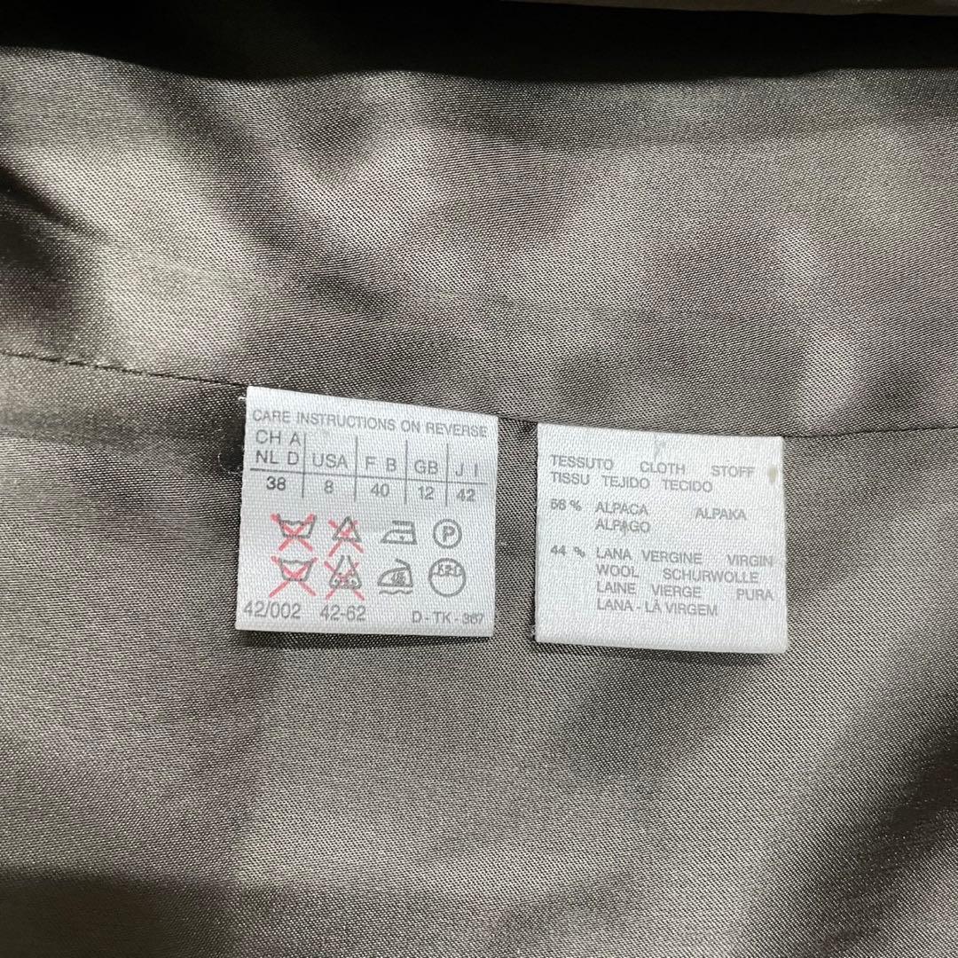 美品 MAX MARA マックスマーラ アルパカ ビッグカラー ロングコート