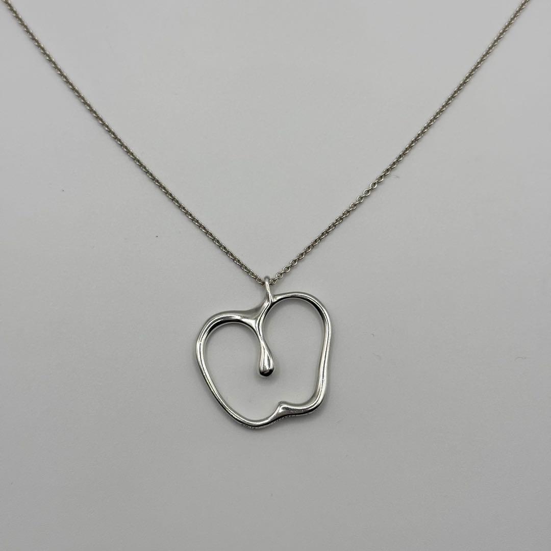 お買い得★希少 ティファニー アップル ラージ ネックレス シルバー ビッグ