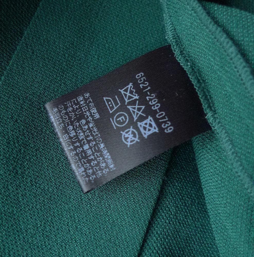 美品 ドゥロワー 7,7万円 シルクのノーカラーブラウス グリーン Drawer