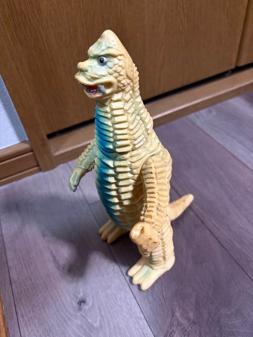 ブルマァク レッドキング ソフビ 当時物 1969年製 クリーム色 マルサン