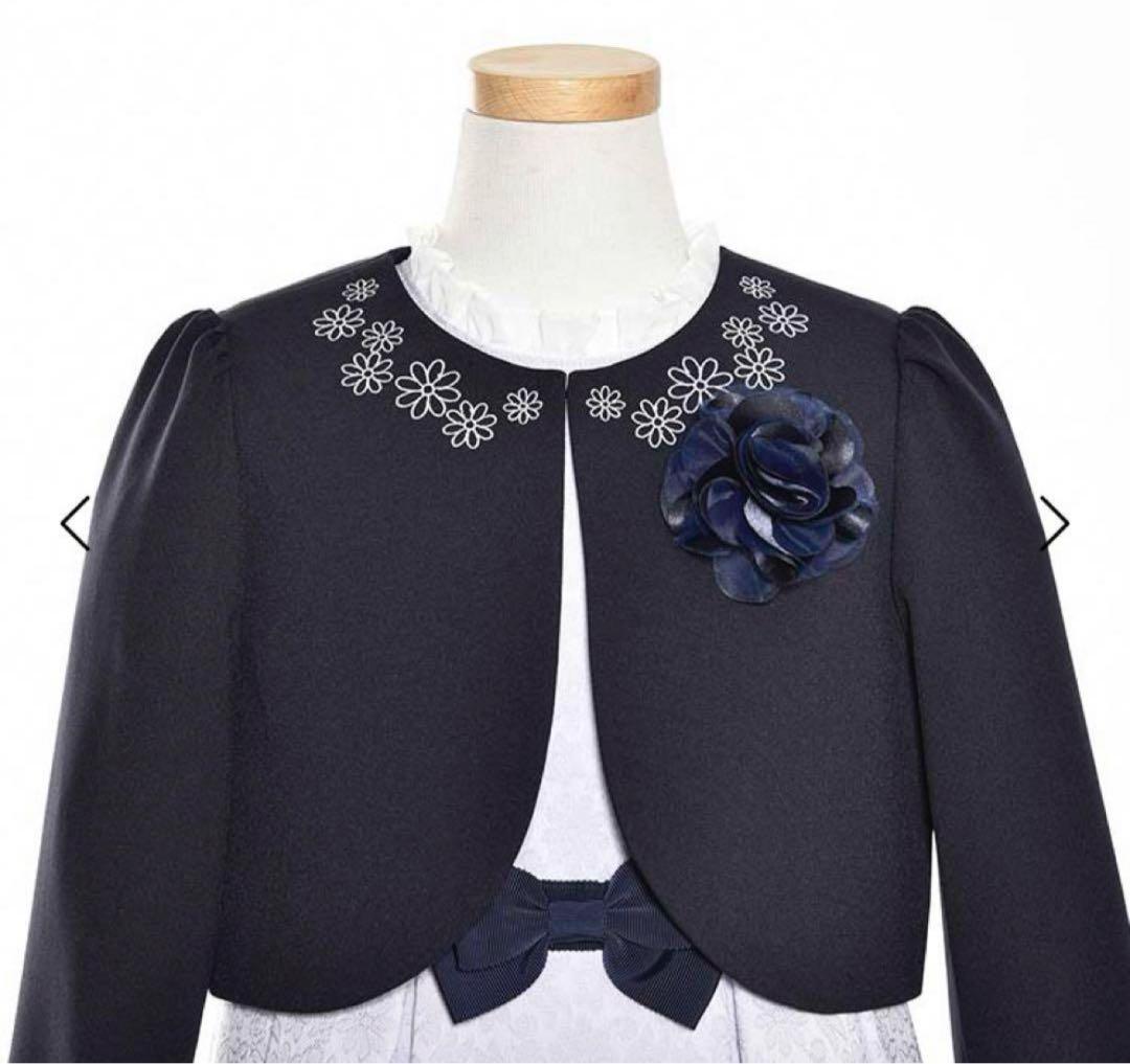 【美品】ワルツバイビームス　フォーマル　入学式　ボレロワンピース　130