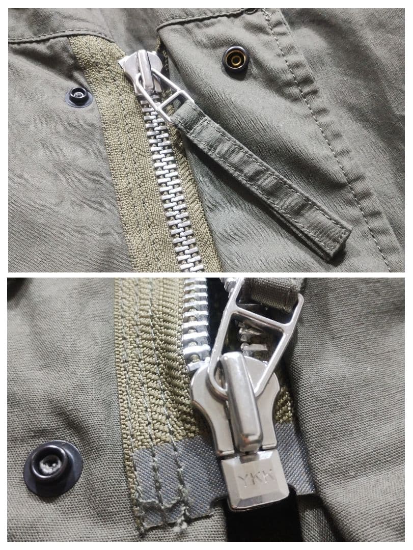 【未使用級】ヒューストン　M-51　ライナー付　モッズコート　青島コート　S　緑